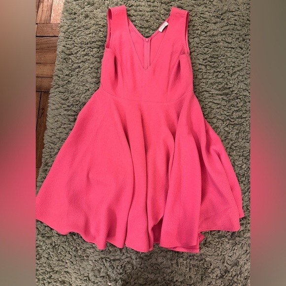 Sandro Pink Paris Fit-And-Flare Dress Size 6 Medium